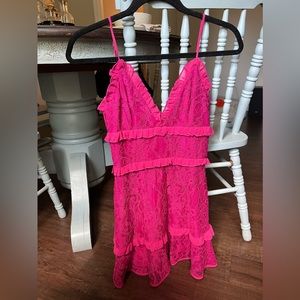 Lovers & Friends Pink Lace Mini